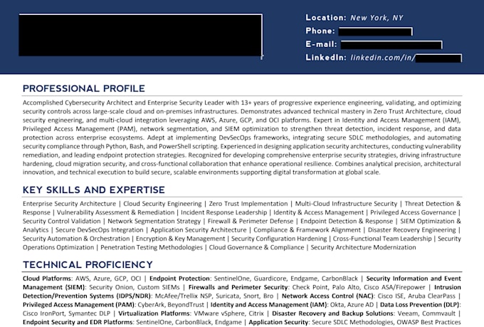 write a ats optimized tech resume for faang roles